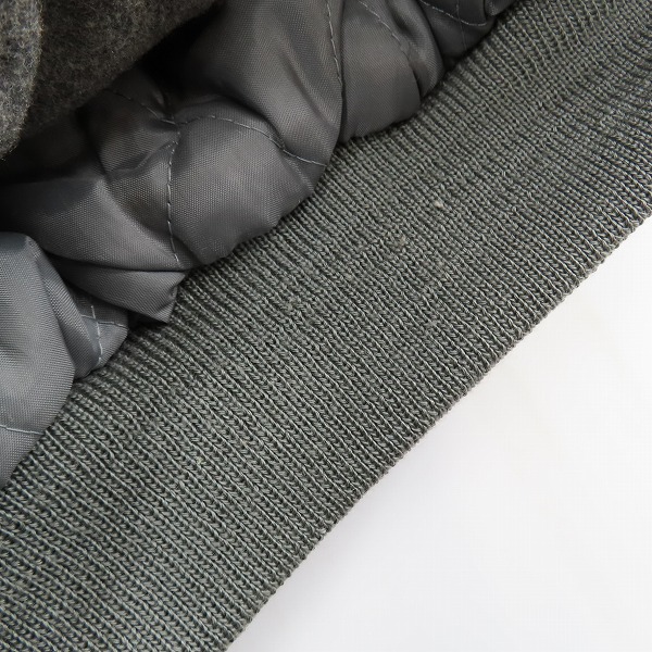 実際に弊社で買取させて頂いたCONVERSE/コンバース オールスター刺繍 90sヴィンテージ 袖革スタジャン/Lの画像 9枚目