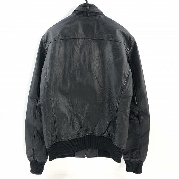 実際に弊社で買取させて頂いたHYSTERIC GRAMOUR/ヒステリックグラマー ピッグレザー リブブルゾン/レザージャケット 4LB-1283/Lの画像 1枚目