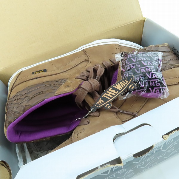 実際に弊社で買取させて頂いたVANS/バンズ SK-8HI LX COCOA スニーカー VN-0D6Q2G7/26.5の画像 8枚目