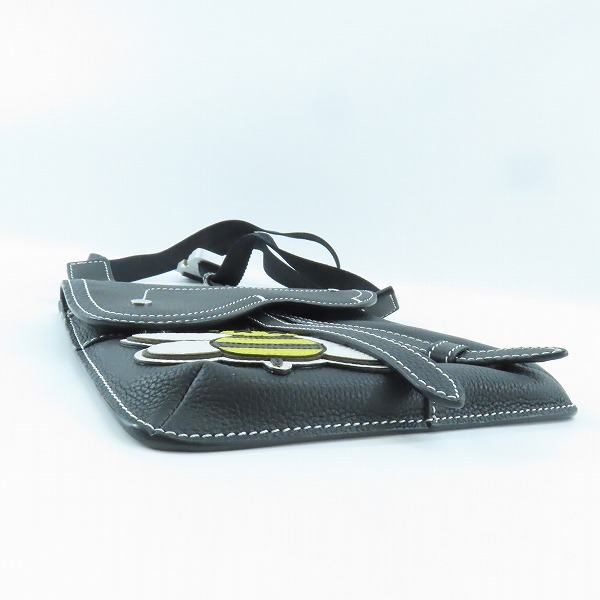 実際に弊社で買取させて頂いたDior×KAWS/ディオール×カウズ サドルショルダーバッグ ブラック の画像 2枚目