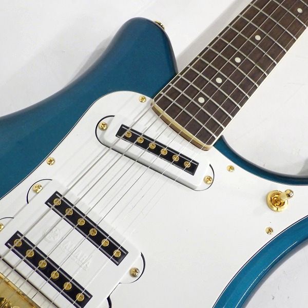 実際に弊社で買取させて頂いた★【美品】YAMAHA/ヤマハ SG7 20th Anniversary Candy Blue ビザール エレキギター ハードケース付の画像 4枚目