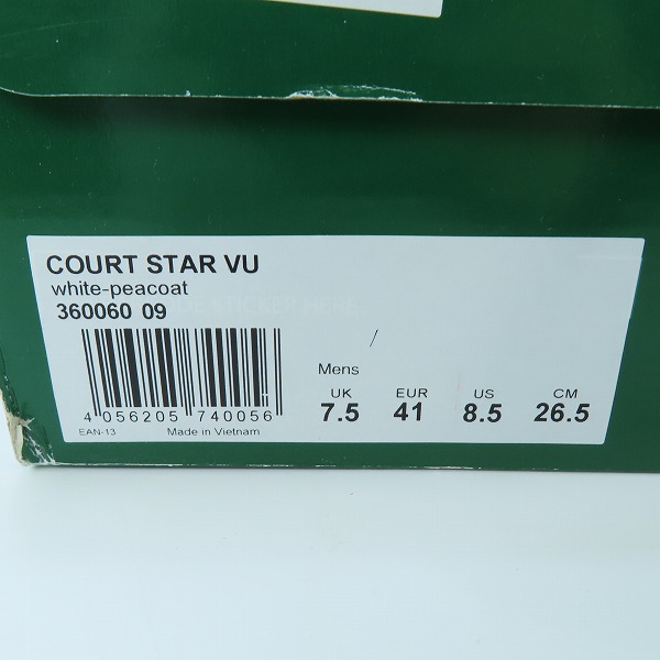 実際に弊社で買取させて頂いた(3)PUMA/プーマ Court Star VU コートスターVU スニーカー 360060-09/26.5の画像 9枚目