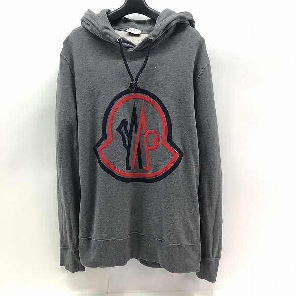 実際に弊社で買取させて頂いた【JPタグ】 MONCLER/モンクレール MAGLIA プルオーバーパーカー グレー F20918G74610/XL