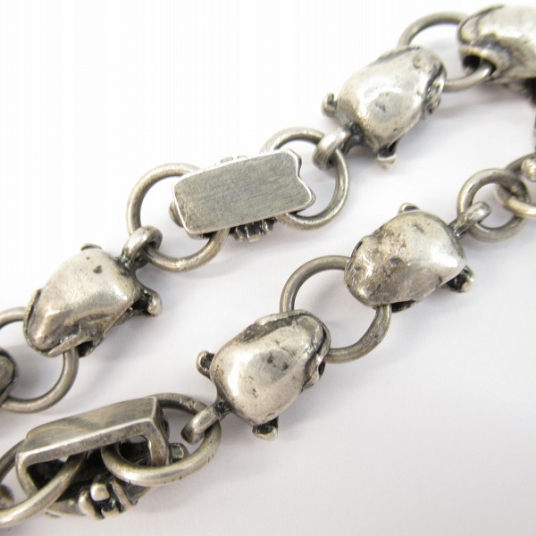 実際に弊社で買取させて頂いたROYAL ORDER/ロイヤルオーダー ブルドッグリンクチェーン Tバー ブレスレットの画像 3枚目