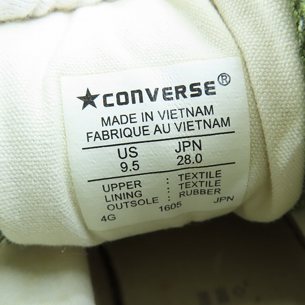実際に弊社で買取させて頂いたCONVERSE/ コンバース ALL STAR ST DUCKBOOTS HI ダックブーツ 4G 1605 28の画像 5枚目