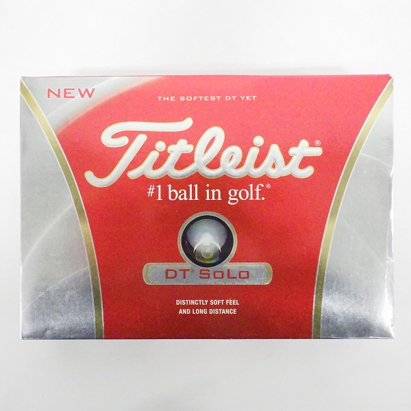 実際に弊社で買取させて頂いた【未使用】Titleist/タイトリスト DT SOLO ゴルフボール ホワイト 1ダースの画像 2枚目