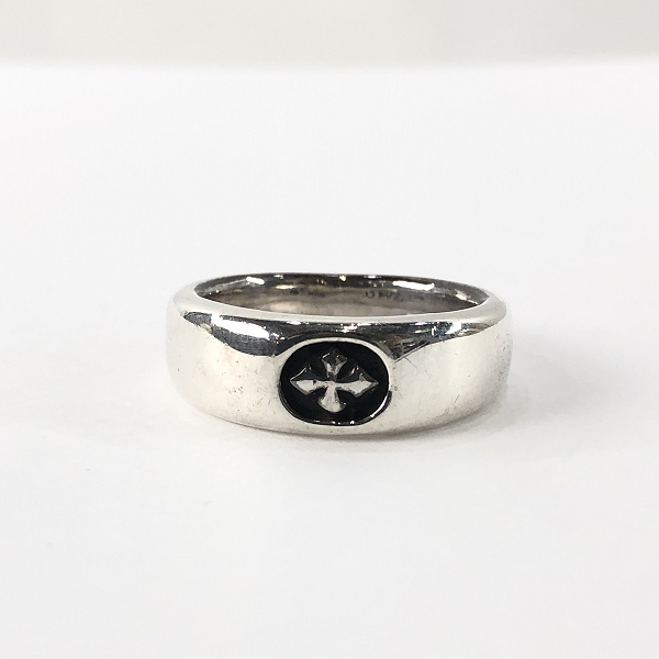 実際に弊社で買取させて頂いたBill Wall Leather/BWL/ビルウォールレザー スムース Cクロス クロス リング/21号の画像 1枚目