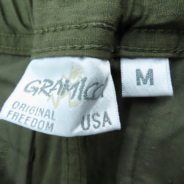 実際に弊社で買取させて頂いたGRAMICCI×BRIEFING×BEAMS/グラミチ×ブリーフィング×ビームス カーゴハーフパンツ/ショーツ カーキ GMP-17S154/Mの画像 2枚目