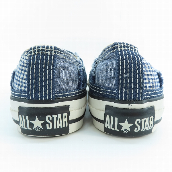 実際に弊社で買取させて頂いたCONVERSE/コンバース ALL STAR CLASHPATCHED OX クラッシュパッチド オックス インディゴ 限定モデル 1CK232/23.5の画像 1枚目