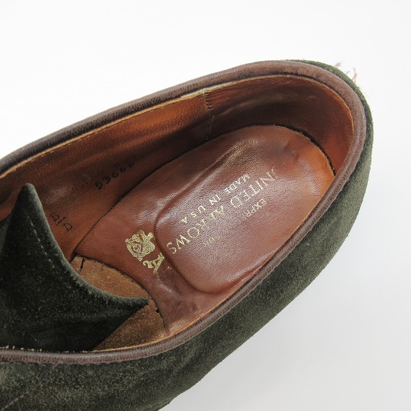実際に弊社で買取させて頂いたALDEN×UNITED ARROWS/オールデン × ユナイテッドアローズ 53665 スウェードレザーシューズ 9の画像 4枚目