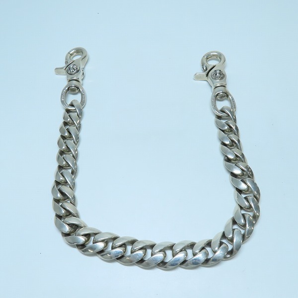 実際に弊社で買取させて頂いたCHROME HEARTS/クロムハーツ 2クリップショートクラシック ウォレットチェーンの画像 3枚目
