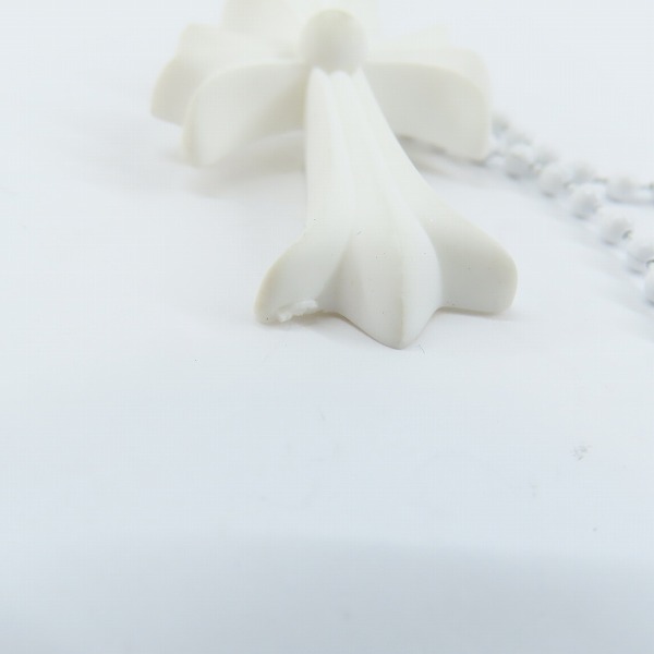 実際に弊社で買取させて頂いたCHROME HEARTS/クロムハーツ スモールCHクロス シリコン ホワイトの画像 7枚目