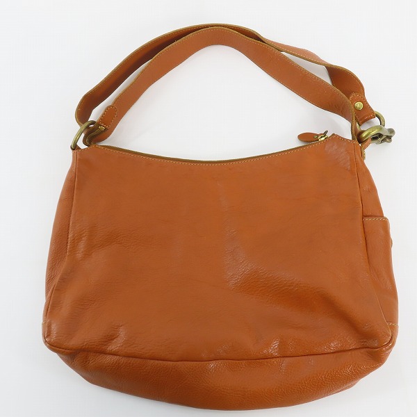 実際に弊社で買取させて頂いたIL BISONTE/イルビゾンテ レザー ショルダーバッグの画像 1枚目