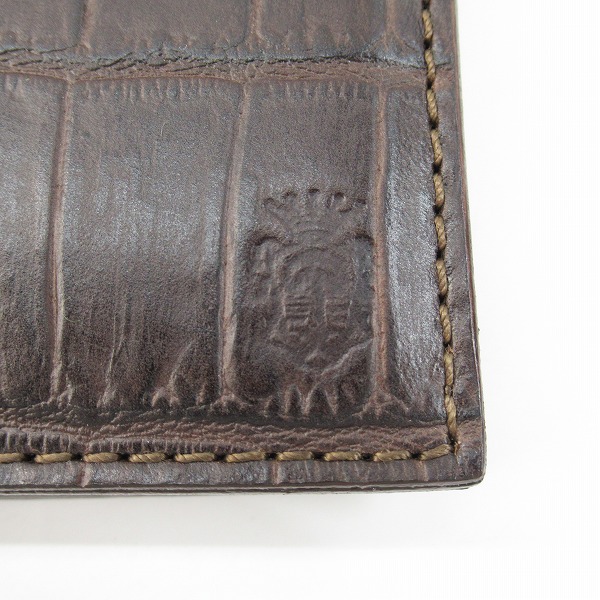 実際に弊社で買取させて頂いたFelisi/フェリージ クロコ型押し 二つ折り ウォレット/札入れ 452の画像 3枚目