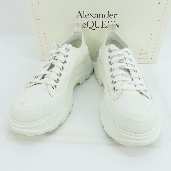 実際に弊社で買取させて頂いたAlexander McQueen/アレキサンダーマックイーン プラットフォームロウカットスニーカー 705660 /42