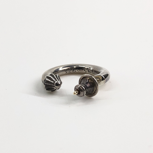 実際に弊社で買取させて頂いたCHROME HEARTS/クロムハーツ HOOP PLAIN プレーンフープピアスの画像 2枚目