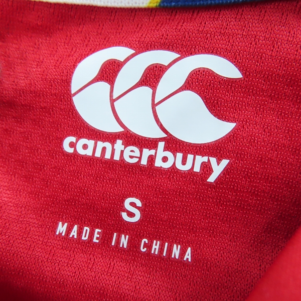 実際に弊社で買取させて頂いた(1)【未使用】CANTERBURY/カンタベリー ブリティッシュ＆アイリッシュ ライオンズ ラグビー Tシャツ QA004733/Sの画像 2枚目