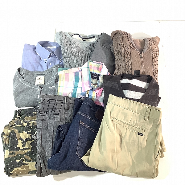 実際に弊社で買取させて頂いた【おまとめ】ランバン/シップス/カルバンクライン 等 ボタンダウンシャツ/トレーナー/スラックス 他