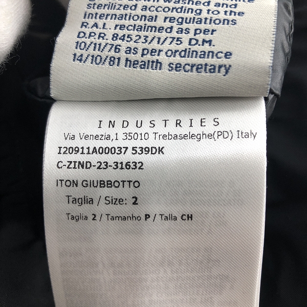 実際に弊社で買取させて頂いた【JPタグ】MONCLER /モンクレール ITON GIUBBOTTO ダウンジャケット I20911A00037 539DK/2の画像 3枚目