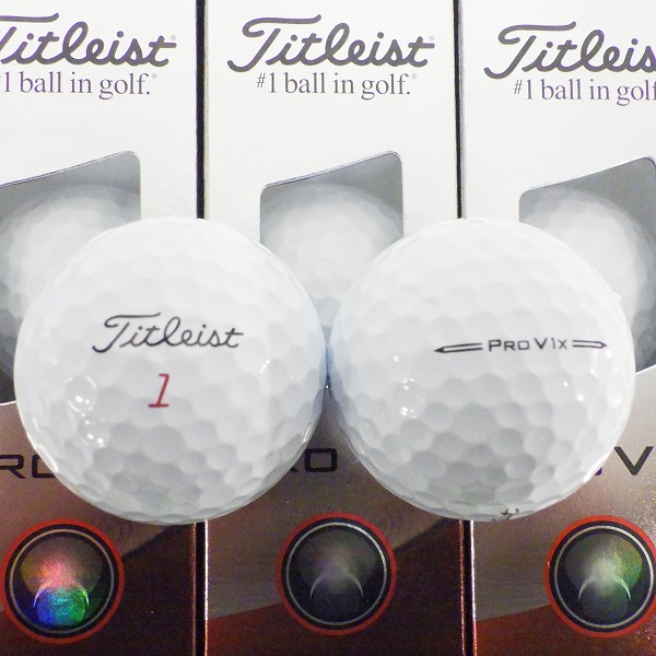 実際に弊社で買取させて頂いた【未使用】Titleist/タイトリスト PRO V1x ゴルフボール ホワイト 1ダース の画像 1枚目