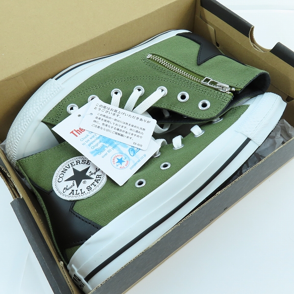 実際に弊社で買取させて頂いたCONVERSE/コンバース ALL STAR BS Z HI OLIVE/BLACK スニーカー 1CL306/24の画像 8枚目