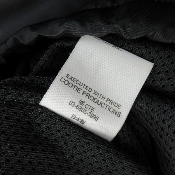 実際に弊社で買取させて頂いたCOOTIE PRODUCTIONS/クーティープロダクションズ Nylon Coach Jacket ナイロン コーチジャケット/Lの画像 4枚目