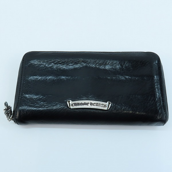 実際に弊社で買取させて頂いたCHROME HEARTS/クロムハーツ REC-Ｆ ZIP フィリグリープラス/レザー ロングウォレット/長財布の画像 1枚目