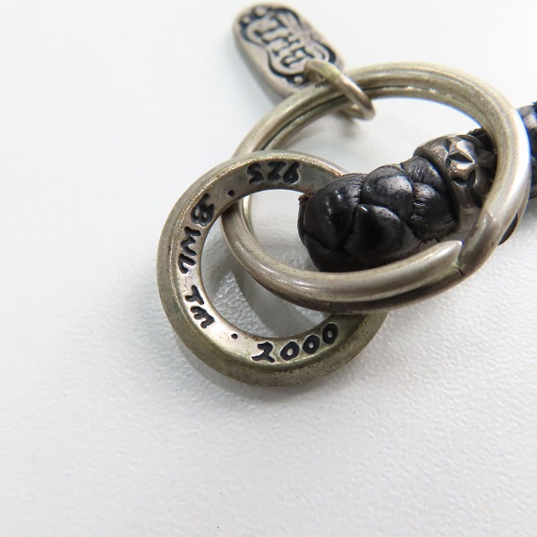 実際に弊社で買取させて頂いたBill Wall Leather/BWL/ビルウォールレザー レザー キーホルダー ｗ/ロゴプレートの画像 6枚目