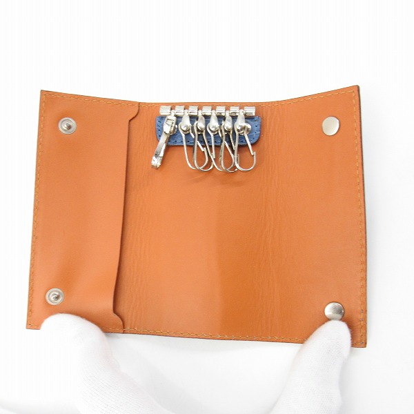 実際に弊社で買取させて頂いたFelisi/フェリージ クロコ型押し レザー 6連 キーケースの画像 4枚目