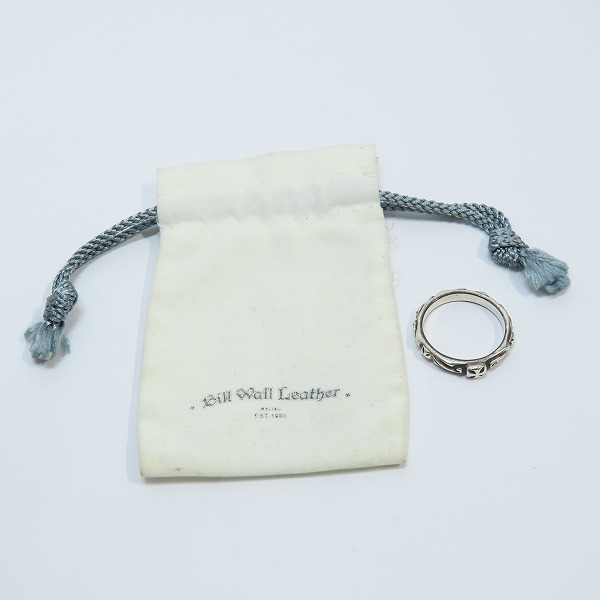 実際に弊社で買取させて頂いたBill Wall Leather/BWL/ビルウォールレザー R202 Thin クロスリング 16.5号の画像 8枚目