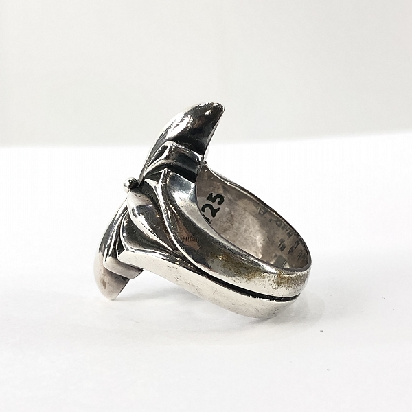 実際に弊社で買取させて頂いた【ギャラ付き】Bill Wall Leather/BWL/ビルウォールレザー ニュー クロス リング/21-21.5号の画像 2枚目