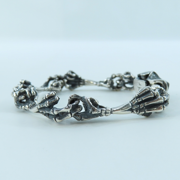 実際に弊社で買取させて頂いたNECROMANCE/ネクロマンス スカルリンクブレスレットの画像 4枚目