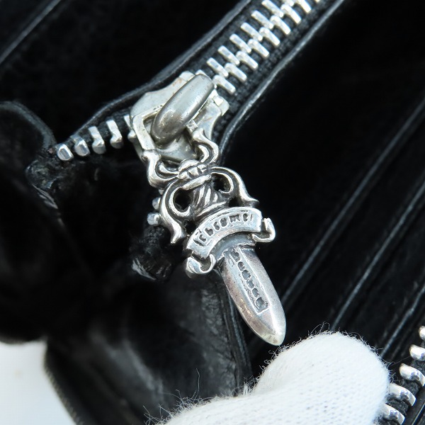 実際に弊社で買取させて頂いたCHROME HEARTS/クロムハーツ REC-Ｆ ZIP フィリグリープラス/レザー ロングウォレット/長財布の画像 8枚目