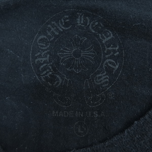 実際に弊社で買取させて頂いた【JPタグ】Chrome Hearts/クロムハーツ Vertical Logo バーティカル ロゴ プリント 半袖 Tシャツ 2212-304-0785/Lの画像 2枚目