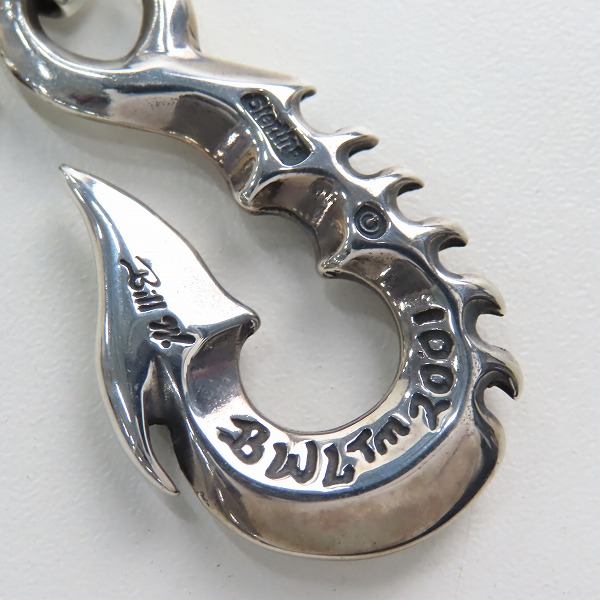 実際に弊社で買取させて頂いたBill Wall Leather/BWL/ビルウォールレザー フイッシュ フック ペンダント トップ w/Tバーの画像 4枚目