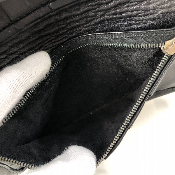 実際に弊社で買取させて頂いたBill Wall Leather/BWL/ビルウォールレザー コンチョボタン ロングウォレット w/ウォレットリングの画像 5枚目