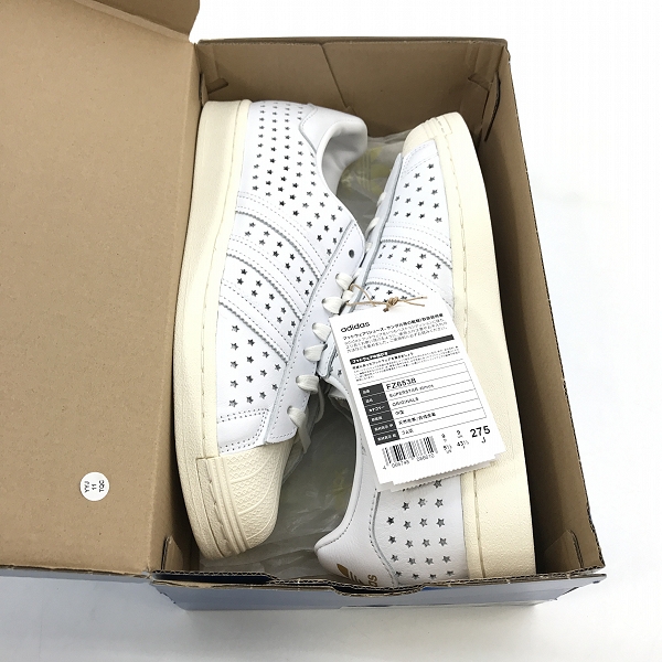 実際に弊社で買取させて頂いた【未使用】adidas×atmos/アディダス×アトモス SUPERSTAR GOLD STAR スーパースター ゴールドスター FZ6538/27.5の画像 6枚目