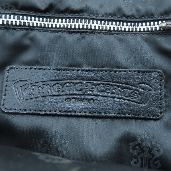 実際に弊社で買取させて頂いたCHROME HEARTS/クロムハーツ TOTE W SNP BS FLUER/BSフレアレザーパッチトートバッグの画像 5枚目