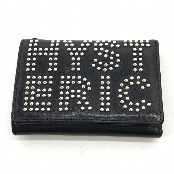 実際に弊社で買取させて頂いたHYSTERIC GLAMOUR/ヒステリックグラマー ロゴスタッズ ミニウォレット/財布