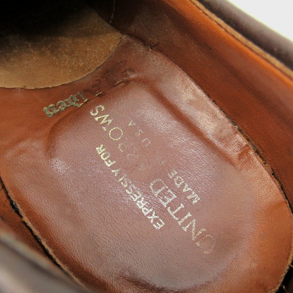 実際に弊社で買取させて頂いたALDEN×UNITED ARROWS/オールデン × ユナイテッドアローズ 53665 スウェードレザーシューズ 9の画像 7枚目
