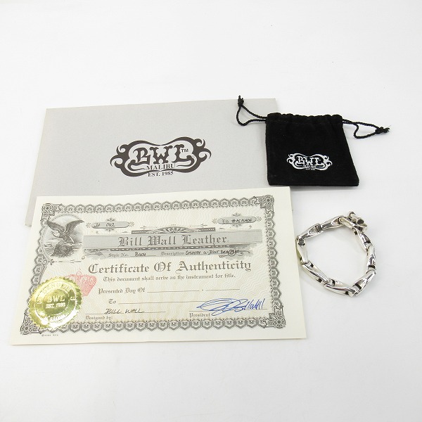 実際に弊社で買取させて頂いた【ギャラ付き】Bill Wall Leather/BWL/ビルウォールレザー スムース Uジョイント ブレスレットの画像 6枚目