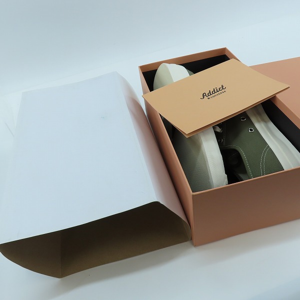 実際に弊社で買取させて頂いたCONVERSE/コンバース アディクト ジャックパーセル スニーカー カーキ 1CL858 28の画像 7枚目