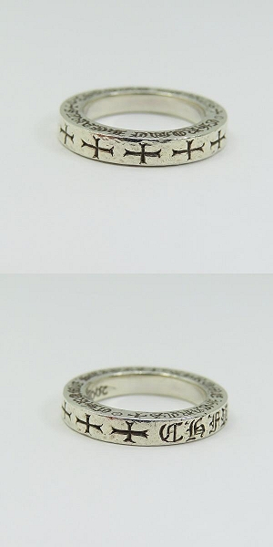 実際に弊社で買取させて頂いた【インボイス原本】CHROME HEARTS/クロムハーツ 3mm スペーサーリング FUCK YOU ｗ/2ダイヤ/8号の画像 4枚目