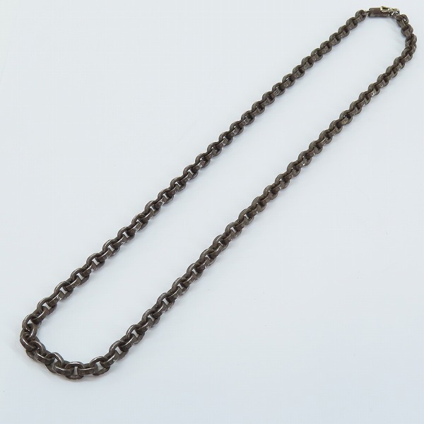 実際に弊社で買取させて頂いたCHROME HEARTS/クロムハーツ PAPER CHAIN 18/ペーパーチェーン ネックレス 18インチの画像 6枚目