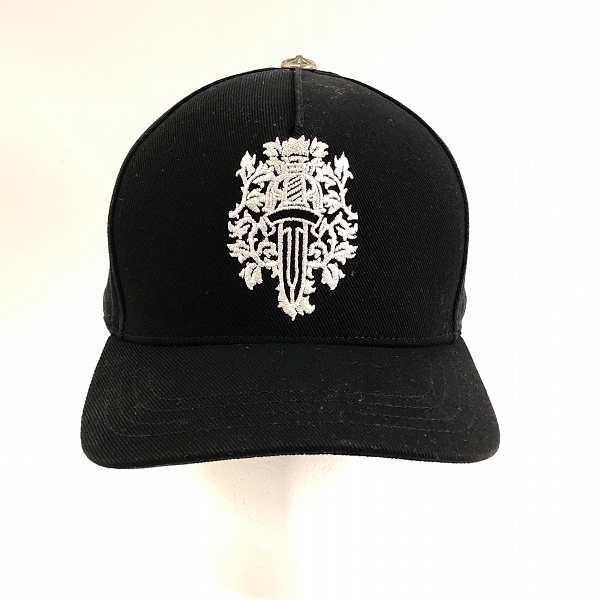 実際に弊社で買取させて頂いた【JPタグ】CHROME HEARTS/クロムハーツ ダガー ホワイト刺繍 キャップ/帽子の画像 1枚目