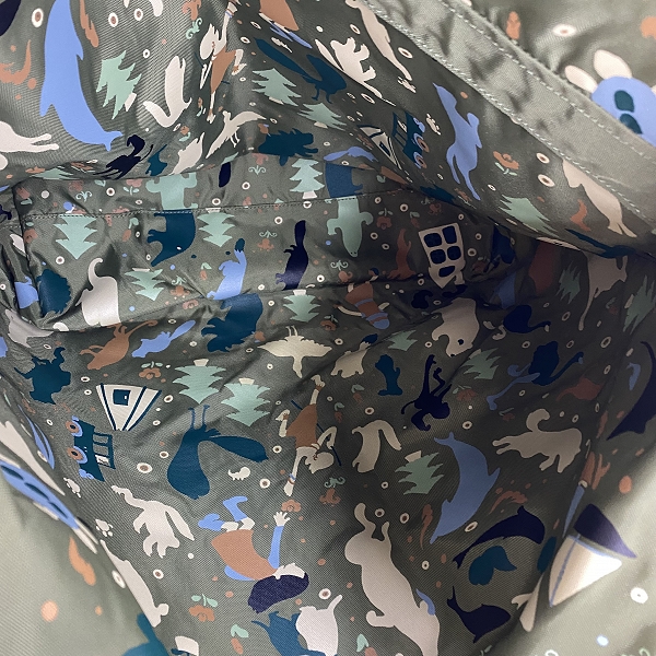 実際に弊社で買取させて頂いたHUNTING WORLD/ハンティングワールド ロゴ/総柄 リバーシブル トートバッグの画像 5枚目