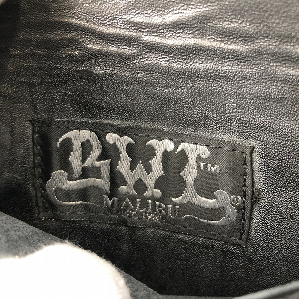 実際に弊社で買取させて頂いたBill Wall Leather/BWL/ビルウォールレザー コンチョボタン ロングウォレット w/ウォレットリングの画像 4枚目