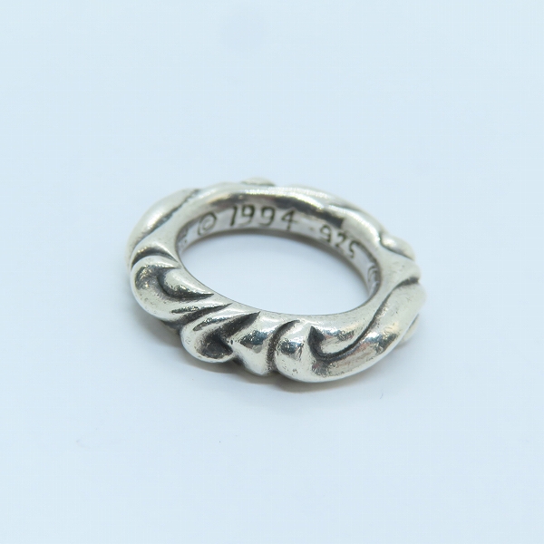 実際に弊社で買取させて頂いたCHROME HEARTS/クロムハーツ スクロールバンドリング 6.5号