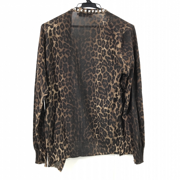実際に弊社で買取させて頂いたHYSTERIC GLAMOUR/ヒステリックグラマー レオパード スタッズ カーディガン 0223ND12/Sの画像 1枚目
