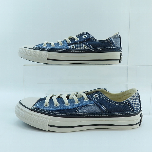 実際に弊社で買取させて頂いたCONVERSE/コンバース ALL STAR CLASHPATCHED OX クラッシュパッチド オックス インディゴ 限定モデル 1CK232/23.5の画像 3枚目